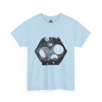 Hex Moon Graphic Tee Design Hex19 — Distressed Space Cheese Vintage Astronomy T-Shirt