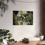 Abstract Green Geometry Matte Poster — Horizontal Wall Art