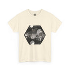 Hex Moon Graphic Tee Design Hex21 — Distressed Space Cheese Vintage Astronomy T-Shirt