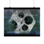 Abstract Geometric Art Poster — Matte Horizontal Midcentury-Inspired Print