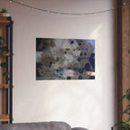 Abstracte zeshoekige matte poster — Moderne geometrische kunstprint 