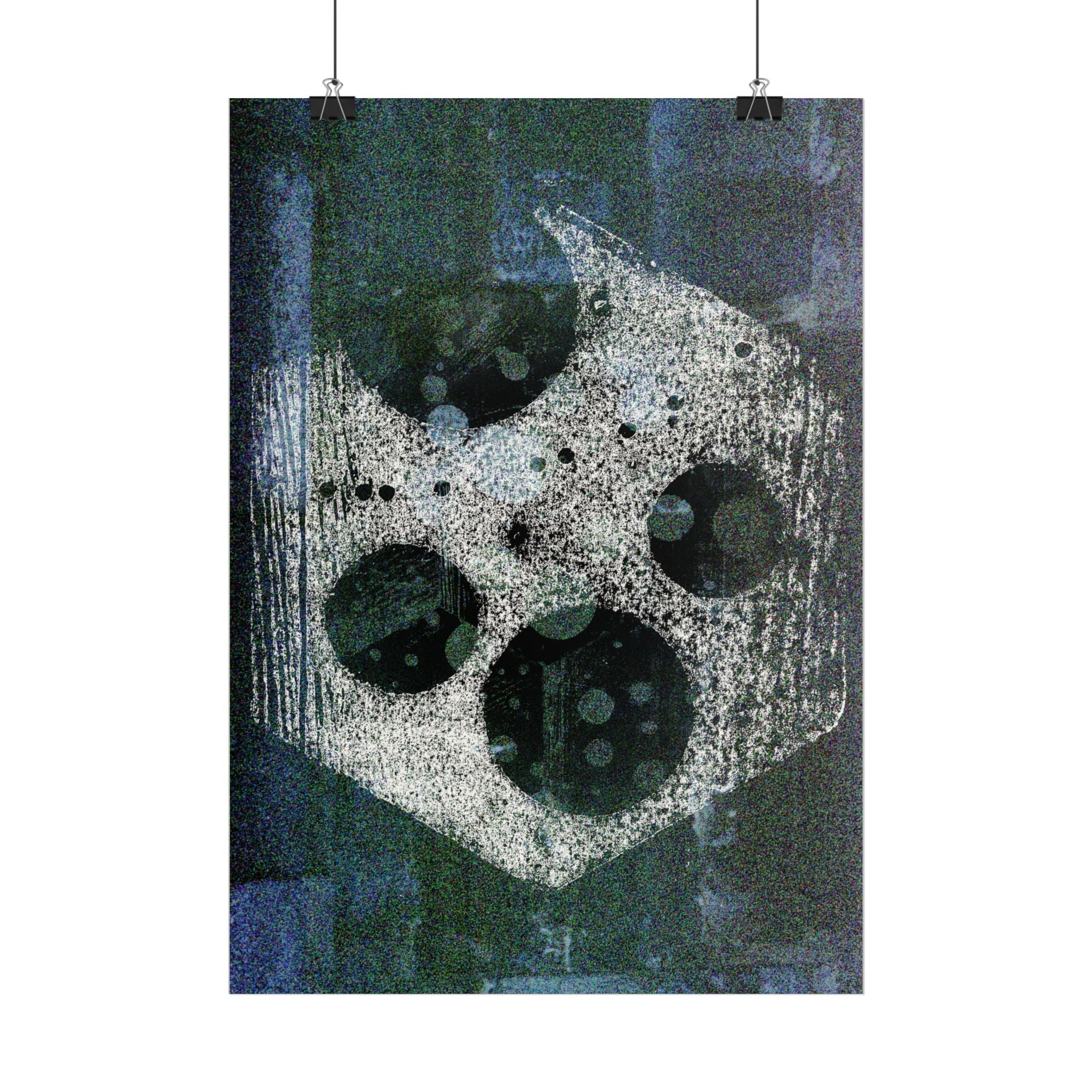 Abstracte poster met hemelse textuur — Verticale wanddecoratie 