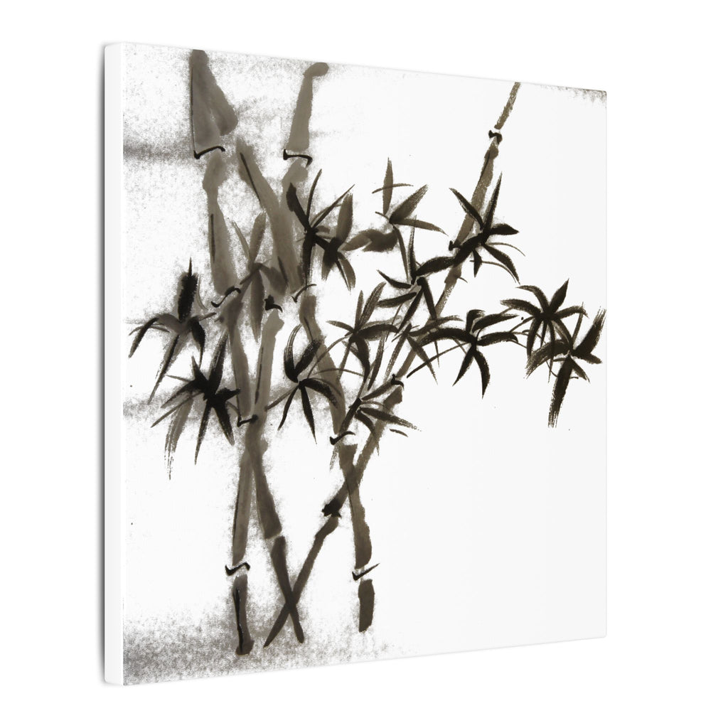 Bamboo Ink Painting Canvas