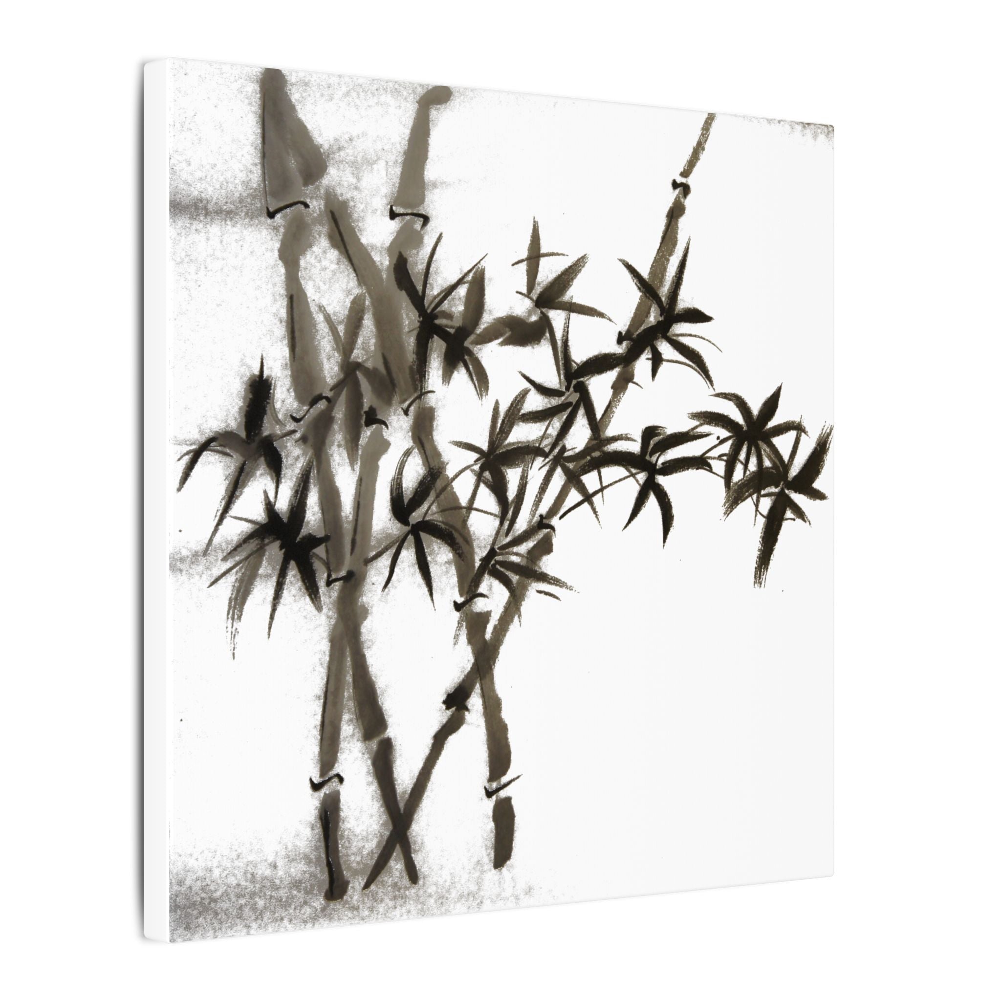 Bamboo Ink Painting Canvas