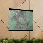 Abstract Green Patina Texture Poster | Matte Horizontal Poster