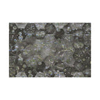Abstracte zeshoekige poster met bubbelstructuur en matte afwerking — Geometrische wanddecoratie 