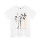 Bamboo Brushstroke Tee — Minimalist Zen Bamboo Graphic T-Shirt