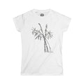 Bamboo Ink Painting Tee — Women's Zen Bamboo Graphic T-Shirt