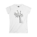 Bamboo Ink Painting Tee — Women's Zen Bamboo Graphic T-Shirt