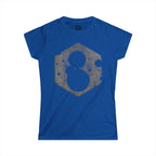 Snowman Hexagon Graphic Tee — Women's Winter Holiday Shirt