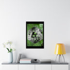 Matte Poster — Abstract Green Hexagon Botanical Print