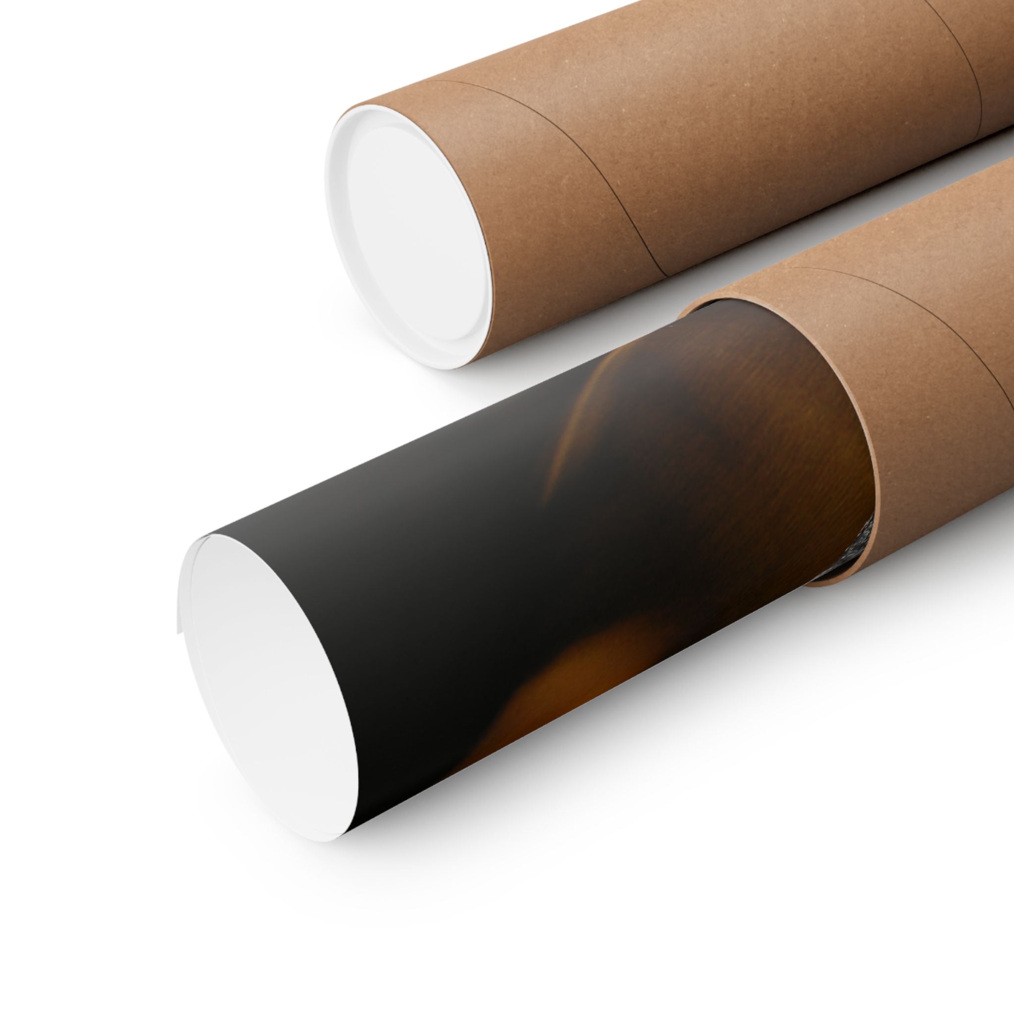 Abstracte Hex Overlay Matte Poster — Moderne Kunst Muurprint 