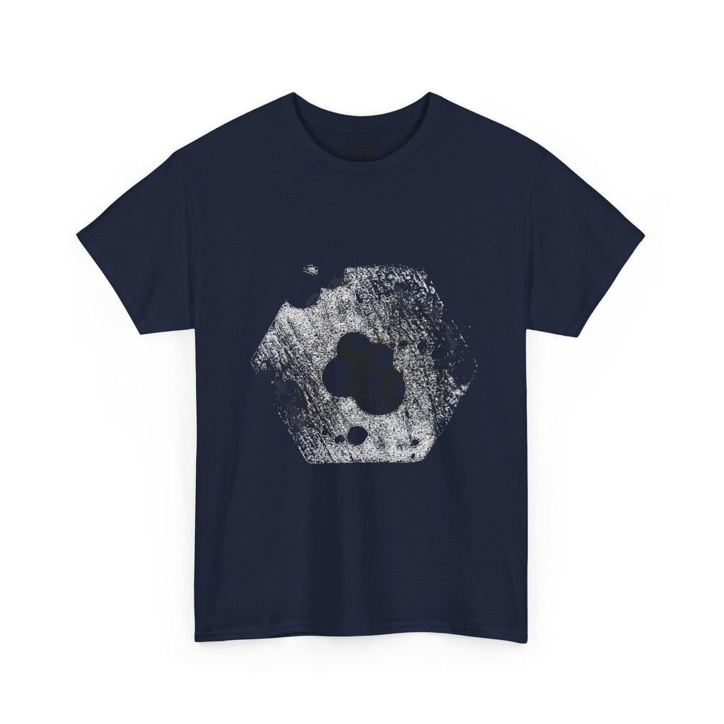 Hex Moon Graphic Tee Design Hex29 — Distressed Space Cheese Vintage Astronomy T-Shirt