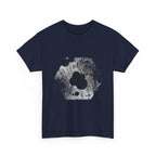 Hex Moon Graphic Tee Design Hex29 — Distressed Space Cheese Vintage Astronomy T-Shirt