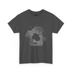 Hexagon Circles Graphic Tee — Digital Manual Print Art