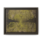 Ingelijste wanddecoratie op mat canvas — Gouden boskroon - nr. 31 