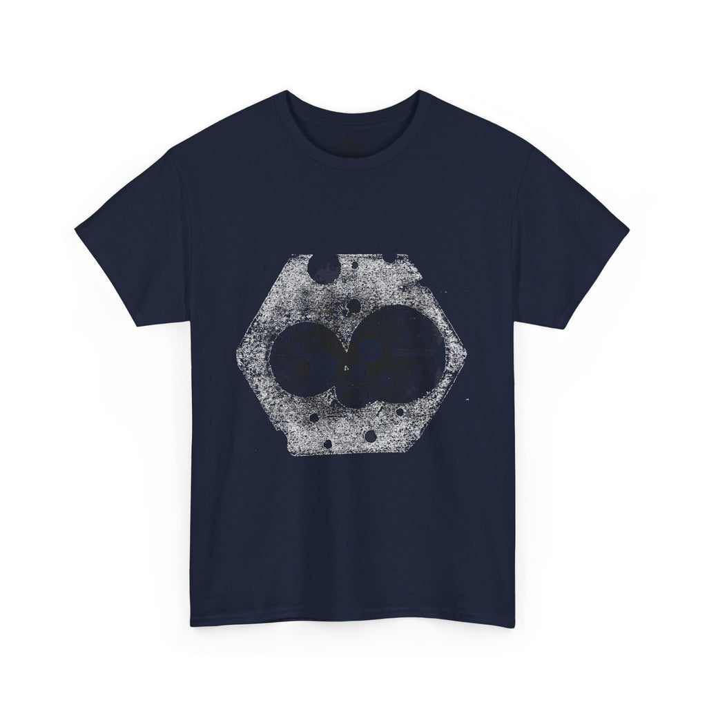 Hex Moon Graphic Tee Design Hex27 — Distressed Space Cheese Vintage Astronomy T-Shirt