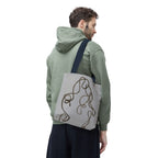 Tote Bag — Minimal Line Art Rope Sketch Tote