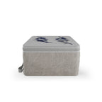 Paper Lunch Bag — Abstract Navy Shark Silhouette Design