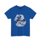 Hex Moon Graphic Tee Design Hex32 — Distressed Space Cheese Vintage Astronomy T-Shirt