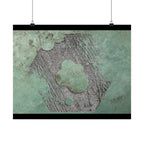 Abstract Green Patina Texture Poster | Matte Horizontal Poster