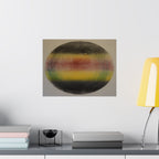 Abstract Rainbow Orb Matte Poster — Minimalist Horizontal Wall Art