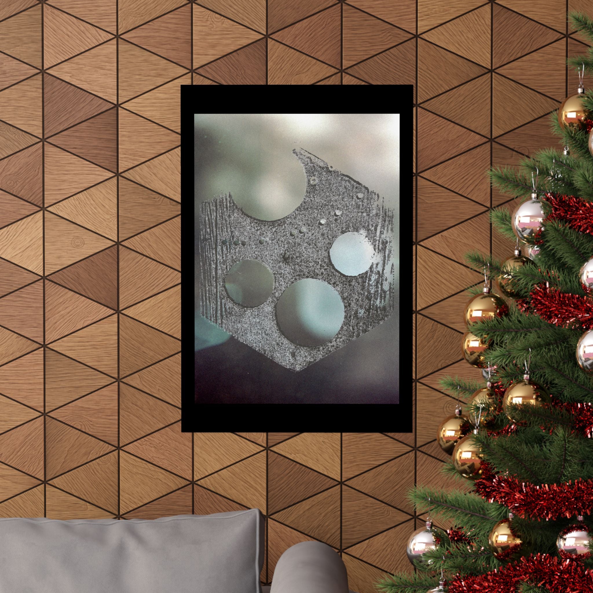Abstract Geometric Shield Poster | Matte Vertical Poster