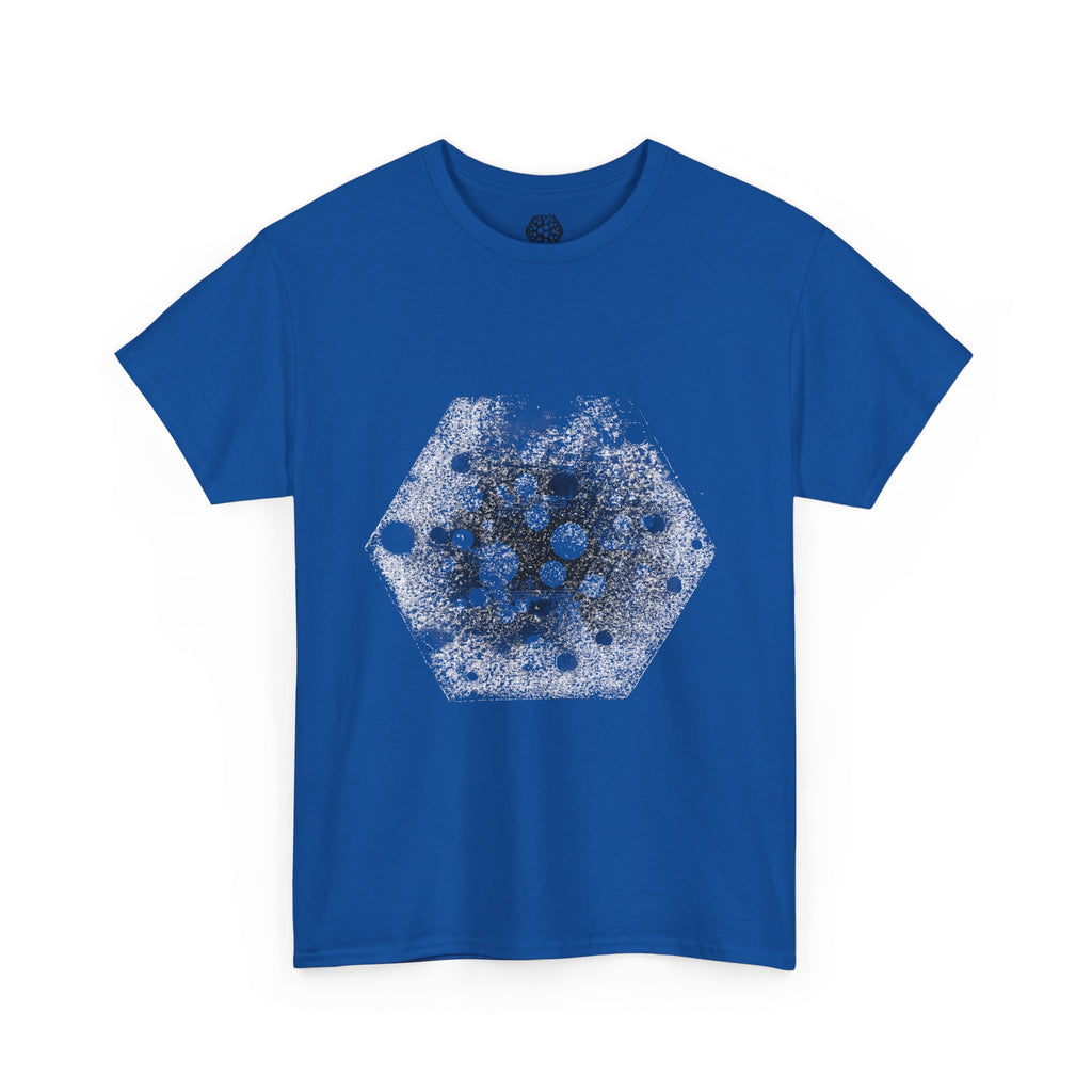 Hex Moon Graphic Tee Design Hex28 — Distressed Space Cheese Vintage Astronomy T-Shirt
