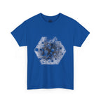 Hex Moon Graphic Tee Design Hex28 — Distressed Space Cheese Vintage Astronomy T-Shirt