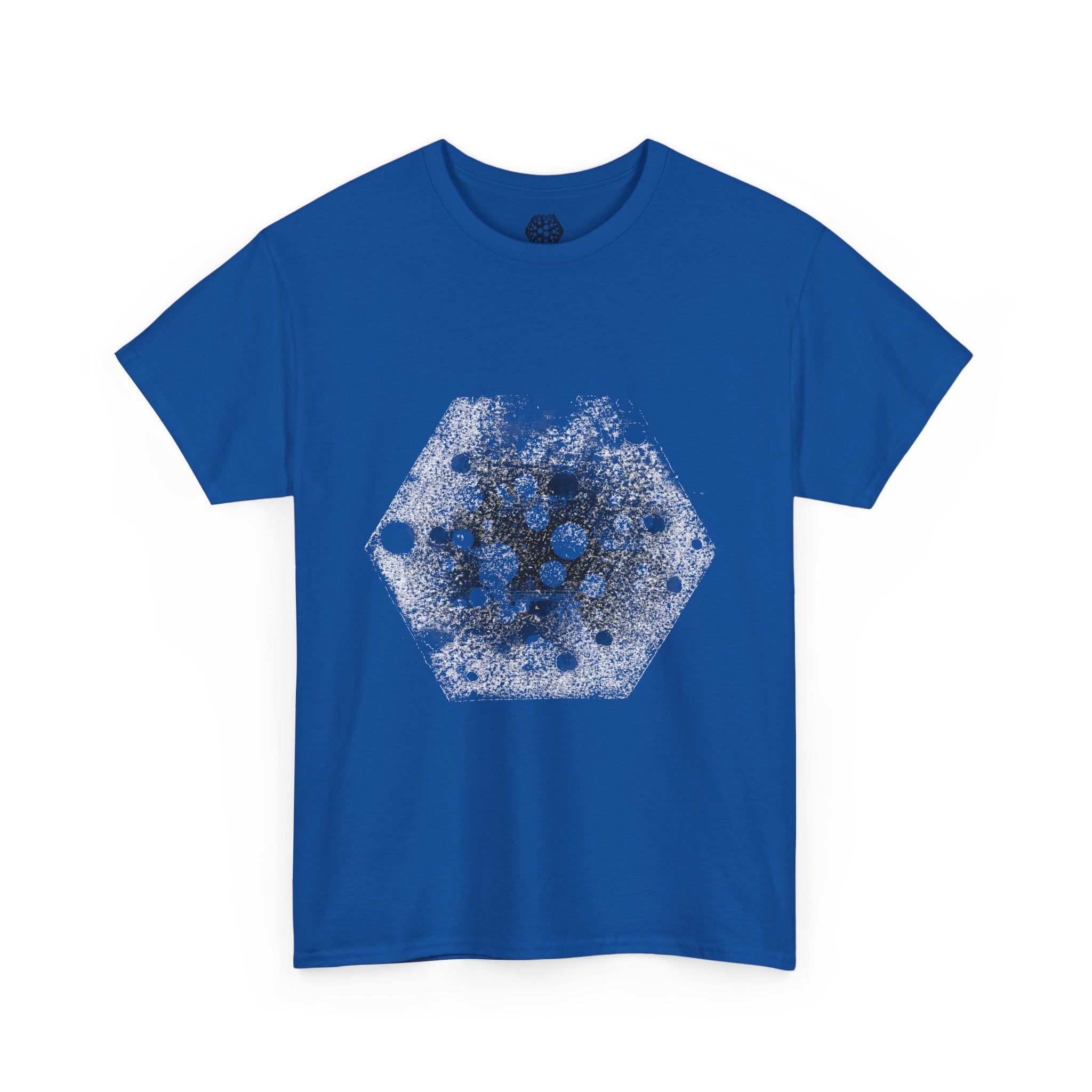 Hex Moon Graphic Tee — Distressed Space Cheese Vintage Astronomy T-Shirt