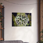 Abstract Green Bubble Art Poster — Matte Horizontal Wall Print