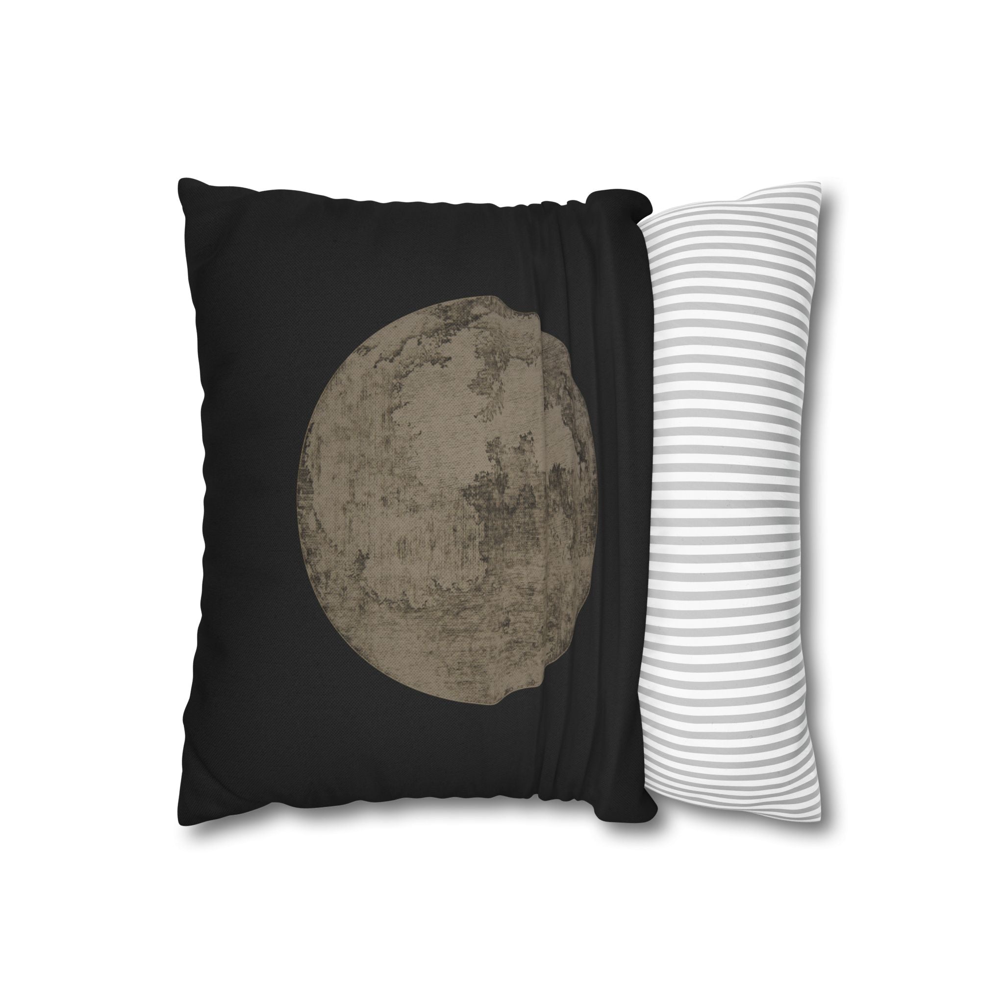Moon Phase Throw Pillowcase — Vintage Full Moon Decorative Pillow Cover