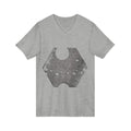Hex Moon Graphic Tee Design Hex06— Distressed Space Cheese Vintage Astronomy V-Neck T-Shirt