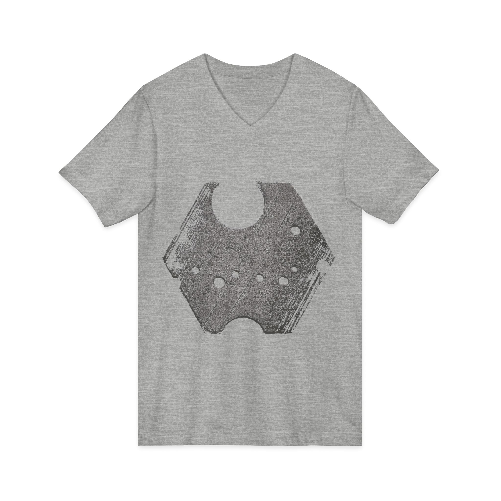 Hex Moon Graphic Tee Design Hex06 — T-shirt met V-hals en vintage astronomisch design, geïnspireerd op Space Cheese.