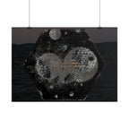 Horizontal Poster — Abstract Cosmic Hexagon Nightscape
