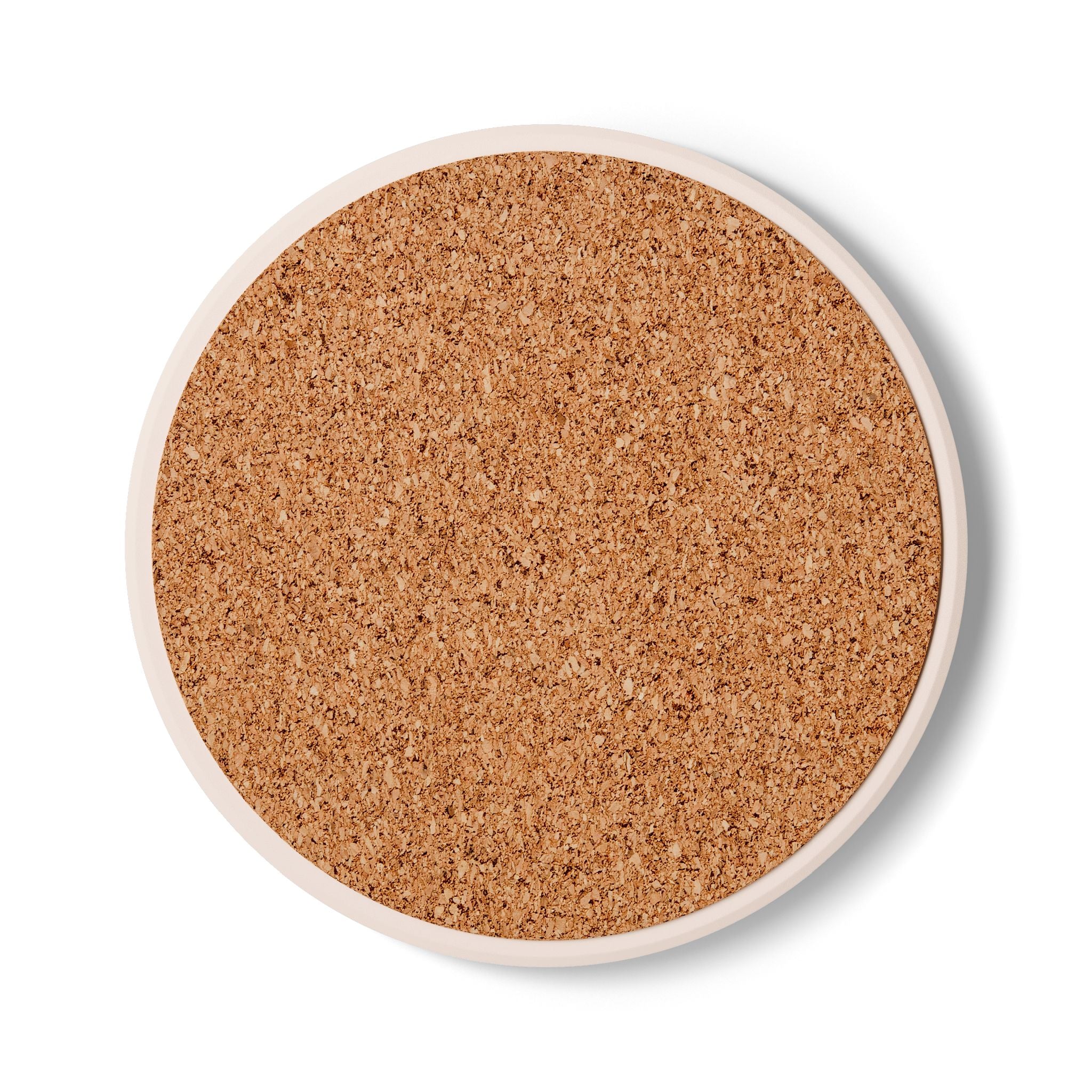 Abstract Rustic Ceramic Coaster — Earth Tone Vintage Texture Drink Protector
