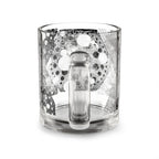 Abstract Black & White Glass Mug – 10oz Modern Ink Splash Design