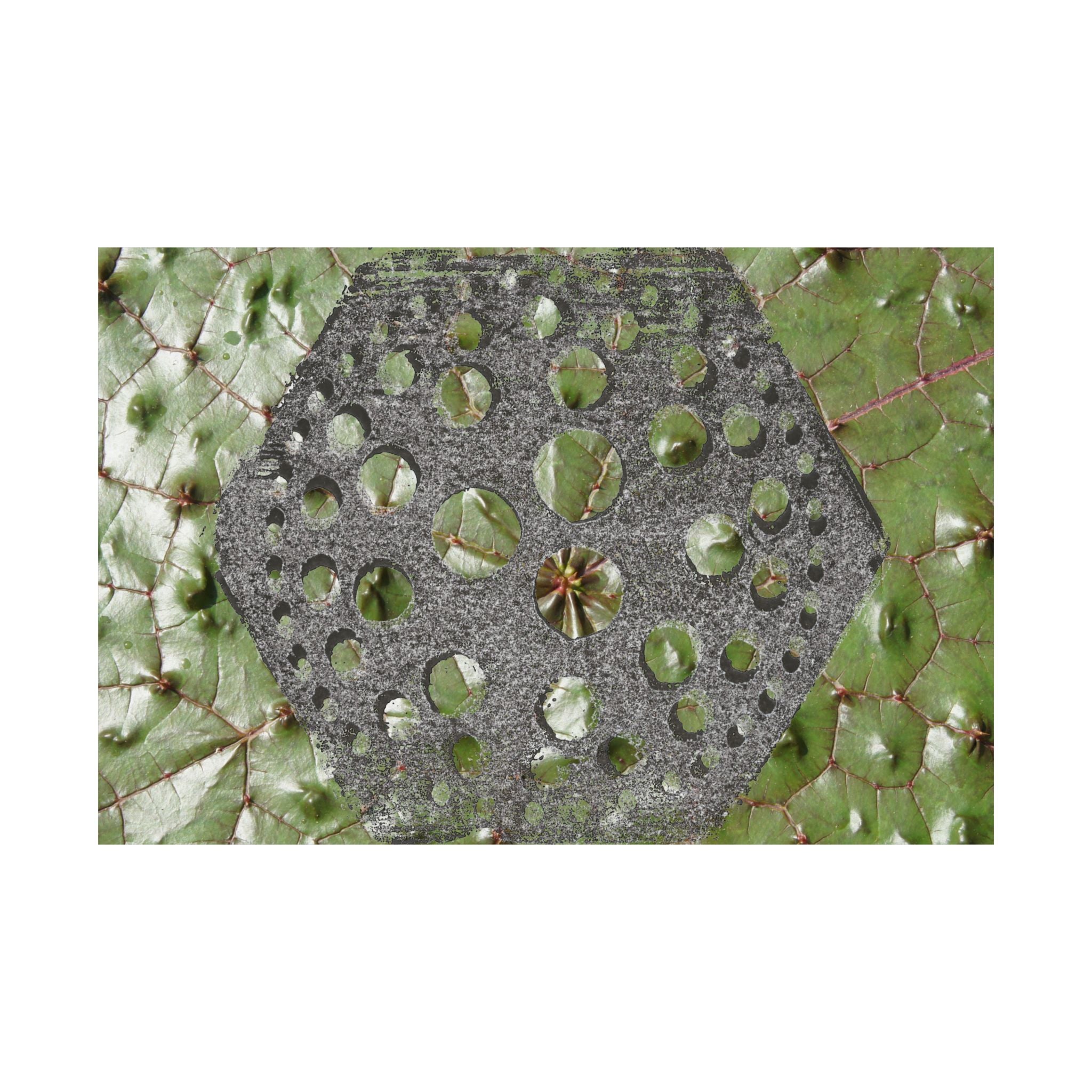 Geometrische zeshoekige uitgesneden kunstposter | Matte horizontale poster 