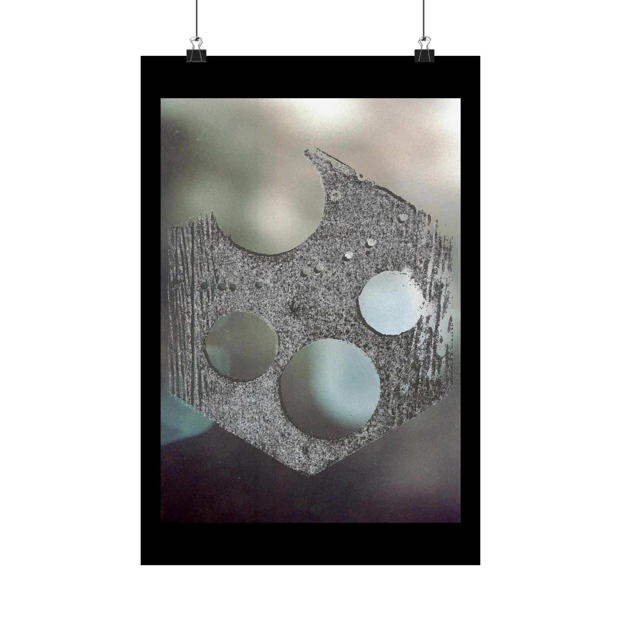 Abstract Geometric Shield Poster | Matte Vertical Poster