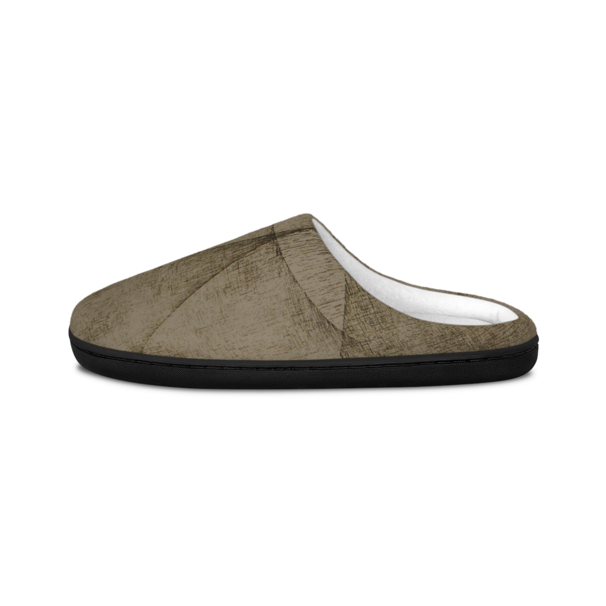 Men's Cozy Brown Indoor Slippers — Soft Slip-On House Shoes