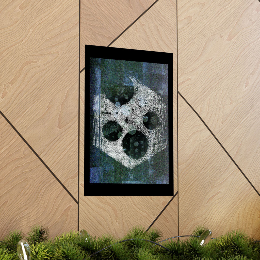 Abstract Celestial Texture Poster — Matte Vertical Wall Art