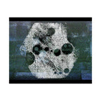 Abstract Moon Crater Matte Poster — Horizontal Wall Art