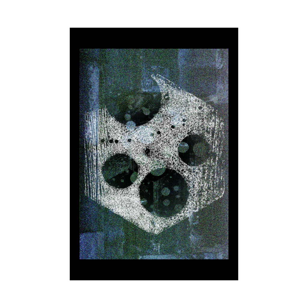 Abstract Celestial Texture Poster — Matte Vertical Wall Art