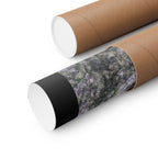 Abstract Black Dice Matte Vertical Poster — Grunge Monochrome Game Art