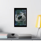 Abstract Moonstone Matte Poster — Vertical Modern Art Print