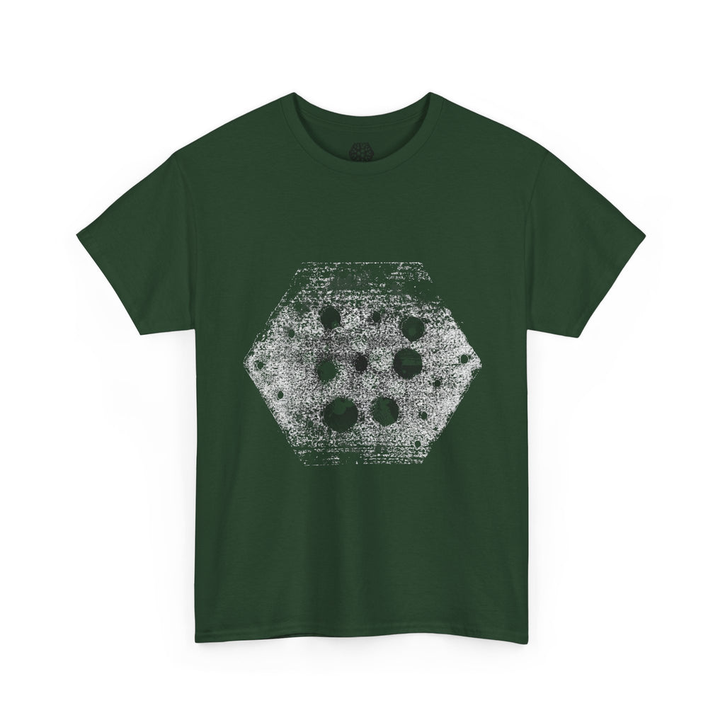 Hex Moon Graphic Tee Design Hex33 — Distressed Space Cheese Vintage Astronomy T-Shirt