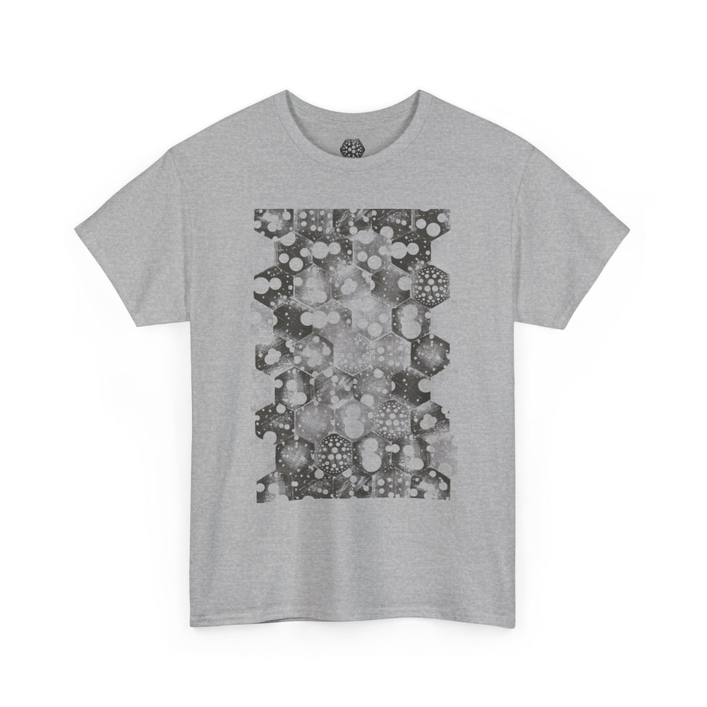 Hex Moon Graphic Tee — Distressed Space Cheese Vintage Astronomy T-Shirt