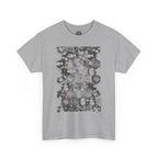 Hex Moon Graphic Tee — Distressed Space Cheese Vintage Astronomy T-Shirt