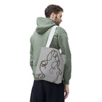 Tote Bag — Minimal Line Art Rope Sketch Tote