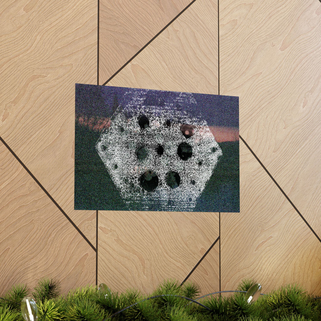 Abstract Hexagon Nightscape Matte Poster